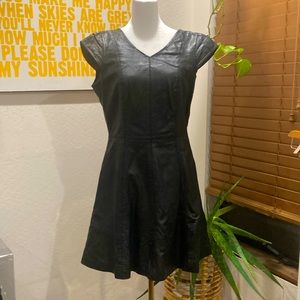 Leather dress size 4